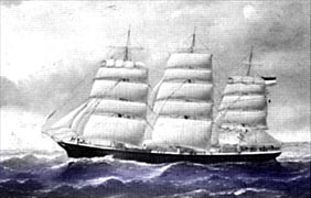 Stählernes Vollschiff H.F. Glade